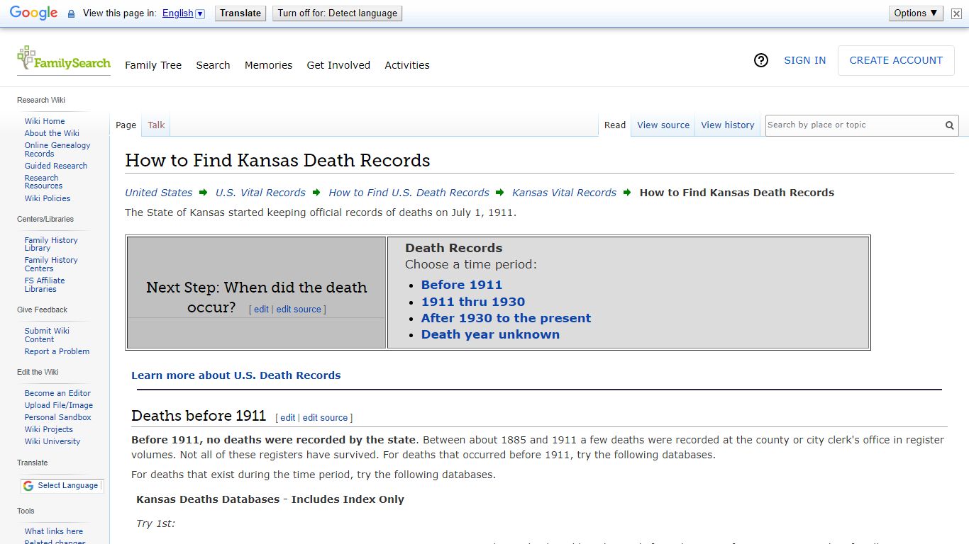 How to Find Kansas Death Records • FamilySearch